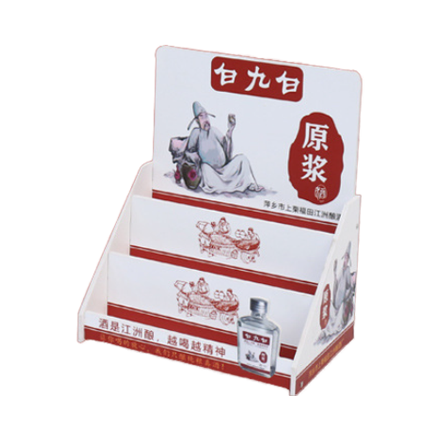 Portable Foldable Rotating Metal Acrylic PVC Foam Board Display Stand Various Materials Carton Packed Cosmetic Display