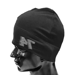 Gorro cálido de fibra de Color sólido con logotipo bordado personalizado a la moda al por mayor con jacquard, gorro de punto con logotipo personalizado, gorros cálidos - Product Image 3