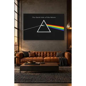 Impression sur toile Fida Dark Side of the Moon Rainbow Prism - Product Image 5