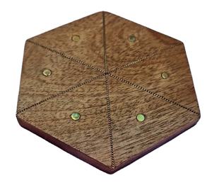 Sous-verres en bois naturel pour boissons Logo vintage personnalisé Sous-verres en bois Vaisselle Tapis Tampons antidérapants Sous-verres pour thé Ustensiles de cuisine - Product Image 3