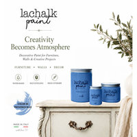 Peinture liquide hybride craie-acrylique LACHALK 38 PROVENCE BLEU 5L pour meubles, fabriquée en Italie