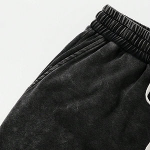 Pantalones cortos informales de algodón lavado para hombre a precio de fábrica OEM con cordón cómodo verano Loungewear camisas para hombre - Product Image 4