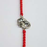 Pulsera Rakhi de Plata 92.5 con Ganesh Ji, Acabado Oxidado, 9 Pulgadas, Joyería Religiosa Unisex