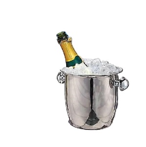 Enfriador de vino de aluminio de tendencia industrial 10L Fiesta Cerveza y bebida Cubo de refrigeración Cubo de hielo de metal con bañera de PC - Product Image 2