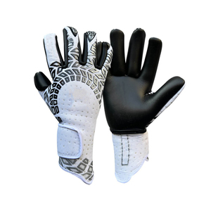 Gants de gardien de but de football professionnel tissu tricoté sans bretelles avec des conceptions personnalisées Latex PU matériel Football Sport utilisation - Product Image 2