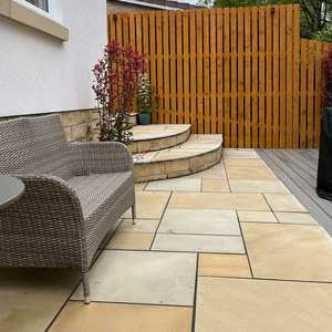 Piedras de Pavimento de Arenisca Menta de Primera Calidad para Paisajismo de Patios y Suelos Exteriores con Acabado Natural - Product Image 6