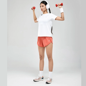 Camiseta OEM de estilo deportivo para mujer para gimnasio, camiseta elástica de yoga con función antibolitas, Impresión de logotipo personalizado para el verano - Product Image 1