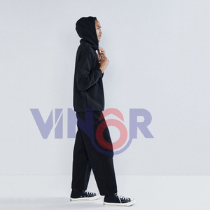 French Fleece 100% Cotton Oversized Casual Streetwear Print <b>Sweatshirt</b> for Men Women Winter Hoodie Embroidered Logo Eco-Friendly - Product Image 2