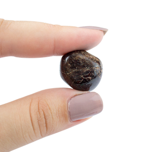 Pierre dégringolée en onyx noir brésilien Artisanat de pierres précieuses semi-précieuses originales des origines - Product Image 1