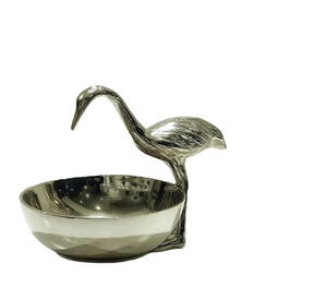 ชามเสิร์ฟพร้อมสีเงินเงาสวยงามดีไซน์แบบมินิมอลดีไซน์รูปเป็ดออกแบบพิเศษเครื่องใช้ในการออกแบบทำด้วยมือ - Product Image 1