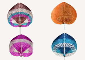 Abanico de mano premium de hojas, fabricado en Vietnam, para regalos corporativos con materiales naturales y artesanía fina hecha a mano. - Product Image 4