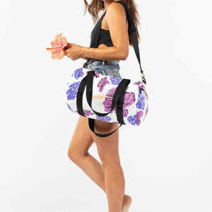Bolsa de deporte para mujer de gran capacidad personalizada impermeable durante la noche Weekender viaje deporte Fitness Tyvek bolsa de lona - Product Image 6