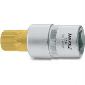 Hazet Short Square 1/2'' Screwdriver <b>Socket</b> with XZN Serration Profile - Product Image 2