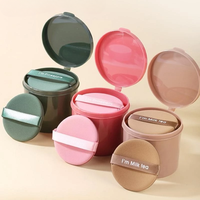 Pot cosmétique en plastique PP avec couvercle rabattable pot de crème vide rechargeable pour beurre corporel tampon de toner masque conteneur de stockage de bouffée