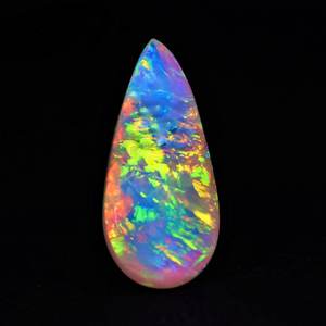 Éclat céleste naturel éthiopien Welo opale poire Cabochon couleurs de jeu ardentes changement de couleur AA + Grade fabrication de bijoux parfaite - Product Image 3