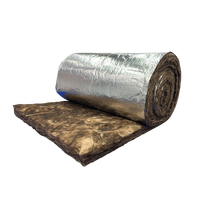 Matériau d'isolation thermique ignifuge conforme à la norme australienne AS1530.1, couverture en laine de verre de 65 mm avec feuille d'aluminium