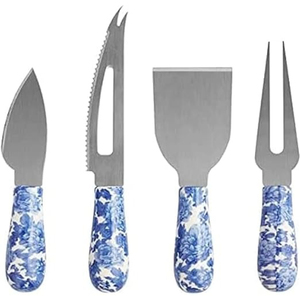 La mejor calidad disponible a bajo MOQ y precio Promocional Acero inoxidable 3 piezas Juego de cuchillos para queso al por mayor Mango chapado en oro - Product Image 6