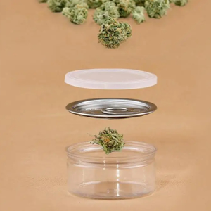 โหลพลาสติกใสสำหรับสัตว์เลี้ยงพร้อมแหวนดึงฝาอลูมิเนียมเปิดง่ายและฝาด้านในสำหรับบรรจุภัณฑ์ขนมผลไม้แห้งขนมขบเคี้ยว - Product Image 5