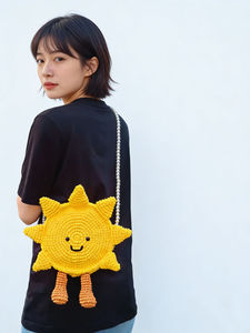 Bolso de Sol de Algodón Hecho a Mano con Cadena y Correa Cruzada, Ligero, Resistente al Agua, Diseño Moderno para Aventuras al Aire Libre - Product Image 2
