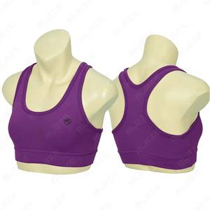 Sujetadores Deportivos Personalizados de Spandex/Nailon de Media Sujeción para Todos los Niveles de Fitness con Leggings de Yoga de Cintura Elástica con Estiramiento en Cuatro Direcciones - Product Image 1