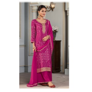 Costume Vinay Fashion Kuleesh Muga Salwar Kameez avec un design unique Vêtements ethniques élégants disponibles à un prix abordable - Product Image 1