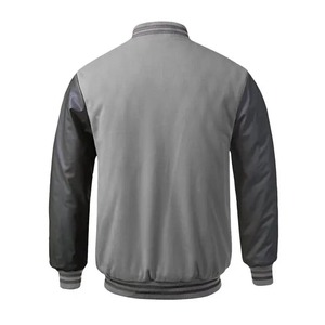 OEM High Quality Men's Stand <b>Fleece</b> Letterman Baseball Street Jackets Customizable Embroidery Patches Winter <b>Black</b> Varsity - Product Image 6