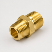 Raccord de tuyauterie hexagonal en laiton usiné sur mesure par CNC, adaptateur fileté de tournage de précision, usinage CNC 5 axes