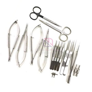 Ensemble d'instruments microchirurgicaux de qualité supérieure, kit d'outils chirurgicaux en acier inoxydable pour ophtalmologie, neurochirurgie, ORL, chirurgie plastique, médecine - Product Image 3