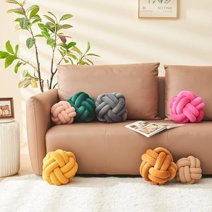 ลูกปัดทรงกลมสำหรับตกแต่งโต๊ะทำจากผ้าฝ้ายโพลีเอสเตอร์สวยๆสำหรับห้องนั่งเล่นห้องนอนสำนักงานตกแต่งบ้าน - Product Image 2