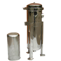 Débit élevé unique en acier inoxydable industriel SS304 # Boîtier de filtre à sac de 7 40 pouces pour traitement chimique