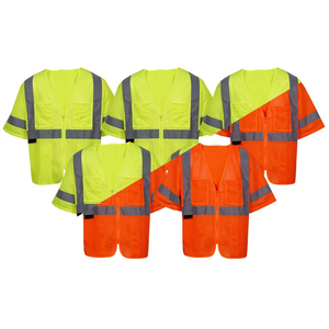 แจ็กเก็ตใส่ทำงานนิรภัยสำหรับผู้ชายเสื้อกั๊กผ้าโพลีเอสเตอร์อเนกประสงค์สำหรับใส่ทำงาน100% - Product Image 1