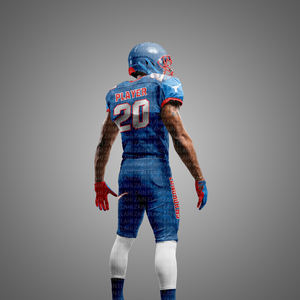 Uniforme de fútbol americano de seis paneles de alta calidad personalizado al por mayor, recién llegado, ropa deportiva de verano-XL, camisas americanas de seis paneles - Product Image 3