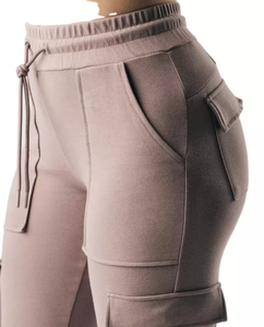 Pantalon cargo pour femme, matière de haute qualité, couleurs personnalisées, fermeture à cordon, respirant, séchage rapide, 300g, élégant, nouveau - Product Image 5