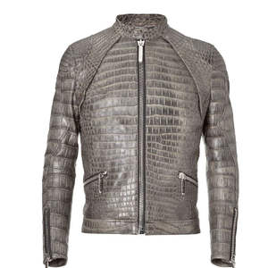 Chaqueta de Cuero Acolchada de Invierno para Hombre, MOQ Bajo, Venta al Por Mayor, Hecha a Mano, Cuello Mao, Manga Larga, Logotipo Frontal, OEM - Product Image 5