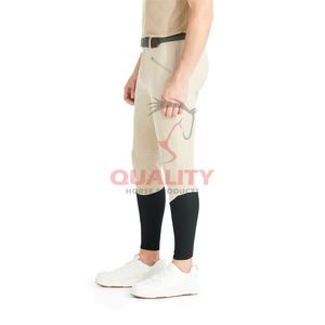 Top qualité sur mesure silicone hiver équestre hommes pantalons meilleure vente Logo personnalisé équestre équitation culottes hommes pantalons - Product Image 6