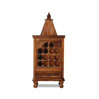 Mandir Tradicional de Madera, Templo de Madera Sólida para el Hogar, Muebles Devocionales Indios, Muebles Hindúes para el Hogar, Sala de Estar KA740