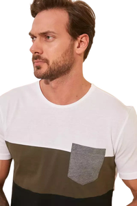 Camiseta de alta calidad para hombre Cuello redondo Ropa deportiva de algodón y poliéster de Maximize Wear - Product Image 6