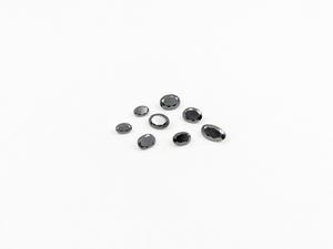 Diamante Negro Lustre, Corte Ovalado, 3x5mm, Color Claro Fantasía, Diamante 100% Natural, Certificado por Terceros, para Anillo Personalizado - Product Image 2