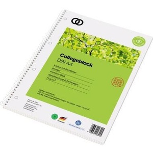 Soennecken แผ่นวิทยาลัยรีไซเคิล A4 70กรัม/เมตร100%, กระดาษรีไซเคิล80แผ่นสีเขียว - Product Image 1