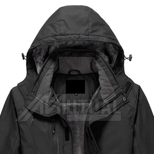 Chaqueta de nieve de manga larga para hombre personalizada al por mayor fabricada en fábrica cuello con capucha a prueba de viento cierre de cremallera ropa de esquí para la nieve - Product Image 6
