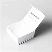 Boîte à bijoux en carton personnalisée de luxe avec fermeture magnétique, portable, écologique, imperméable, boîte à cadeaux, portefeuille, boîte à monnaie, gaufrée