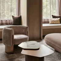 Fauteuil de salon pliable moderne et simple, style nordique, en tissu marron de luxe, design traditionnel
