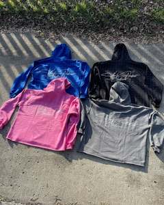 Vente en gros professionnel Logo personnalisé Sérigraphie Boxy Sweat à capuche court pour homme Sweat à capuche épais en coton surdimensionné avec strass - Product Image 4