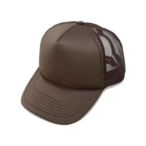 Gorra Trucker Unisex de 6 Paneles Negra con Logotipo Bordado Personalizado, Visera Curva, Deportiva, Casual, para Esquí, Ciclismo, Tejido de Malla - Product Image 4