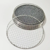 Grille de barbecue ronde jetable en acier inoxydable pour la cuisson au charbon de bois dans les restaurants