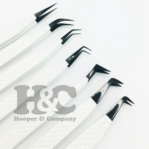 Nouvelle pince à épiler vison pince à cils en acier inoxydable durable pour Extensions de cils Logo et emballage de marque privée gratuits - Product Image 1