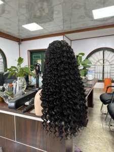Pelucas frontales de encaje HD de cabello humano rizado para mujeres negras, pelucas frontales de encaje completo de cabello vietnamita, vendedores, pelucas baratas con cierre de encaje - Product Image 6