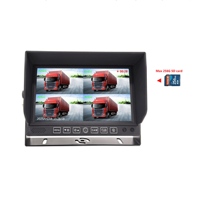 Moniteur DVR tactile IPS 7 pouces à vision nocturne infrarouge |   Enregistreur en boucle 4CH AHD 1080P, <span class=keywords><strong>carte</strong></span> SD 256 Go, système de caméra de recul 12-36V - Product Image 1