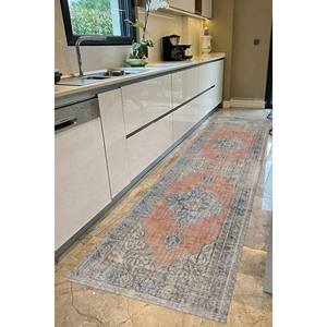 Alfombra Vintage con Diseño de Medallón: Alfombra Personalizada Antideslizante con Estampado, Alfombra Suave No Tejida - Product Image 5