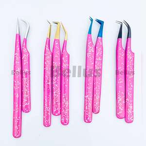 BELLUS pince à épiler d'extension de cils de vente à chaud internationale pince à cils mince en acier inoxydable approvisionnement en gros - Product Image 1